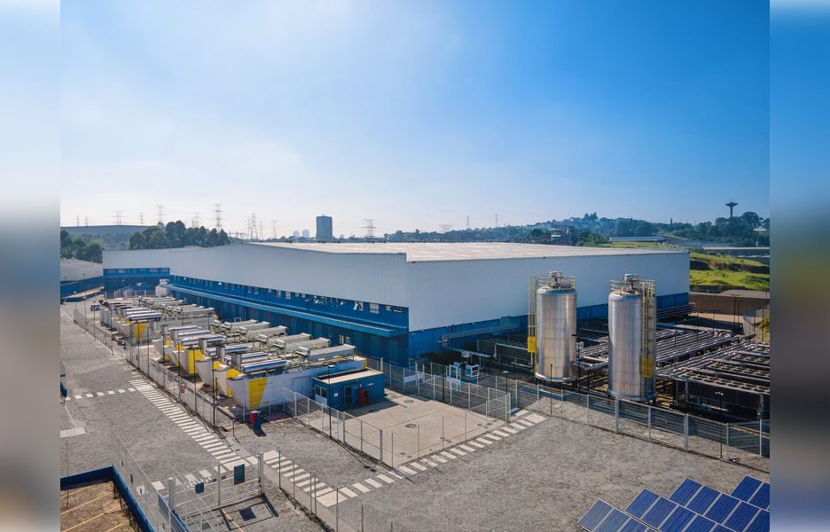 Vista aérea do data center em São Paulo